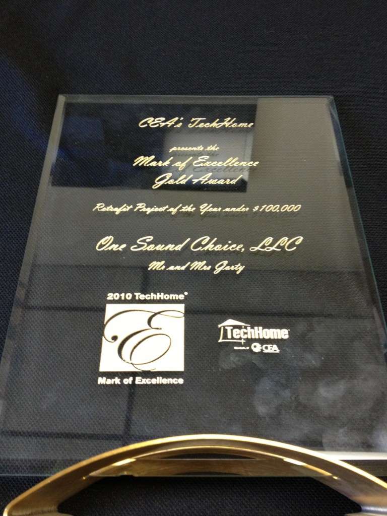 CEA 2010 Mark of Excellence award for One Sound Choice and the Gorty theater