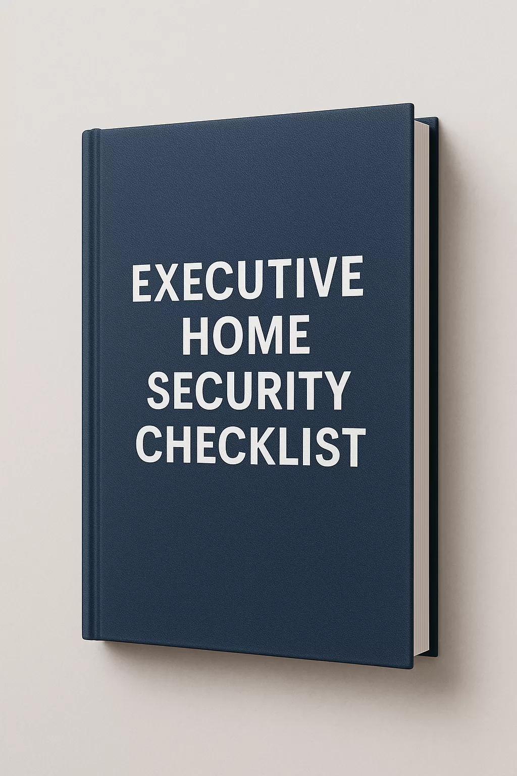 Executive Home Security Checklist PDF cover