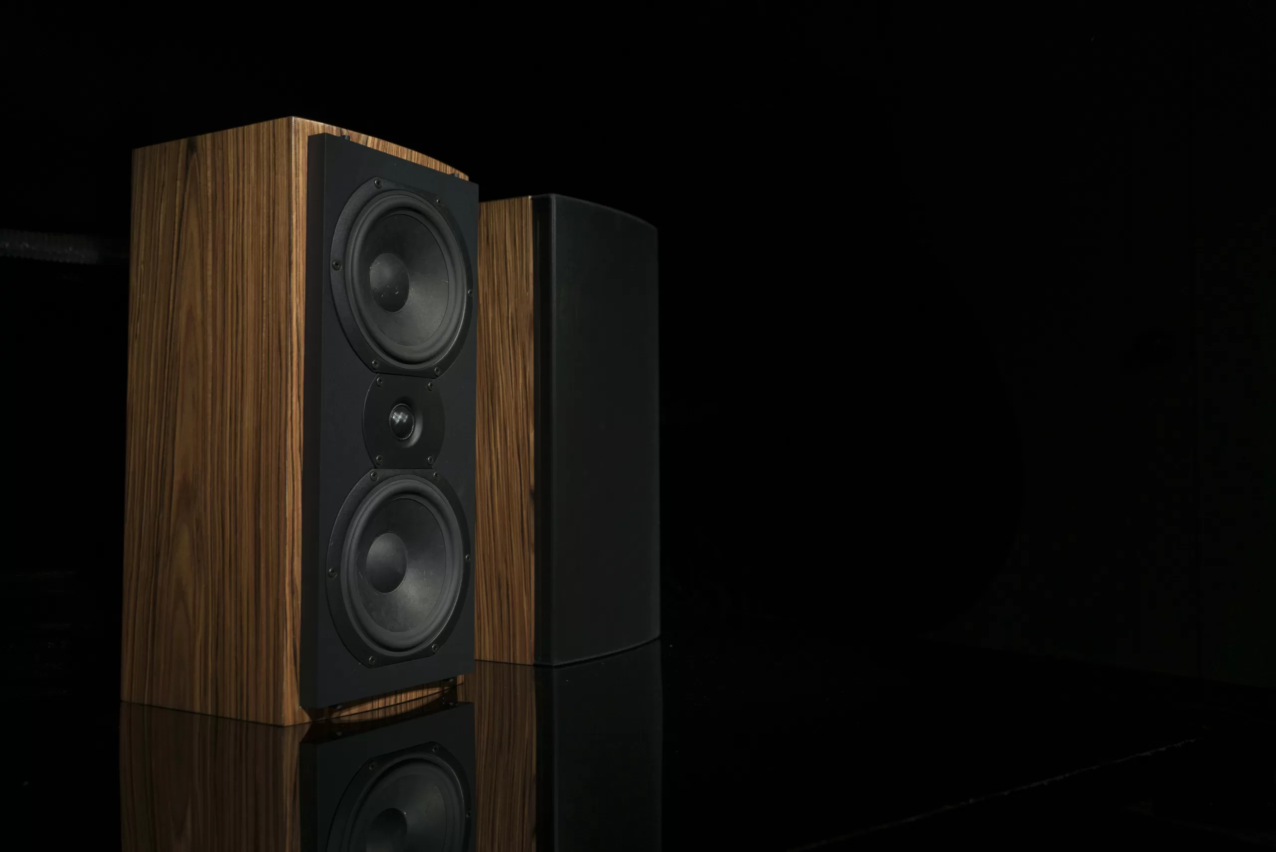 Triad architectural speakers with custom finishes for luxury interiors