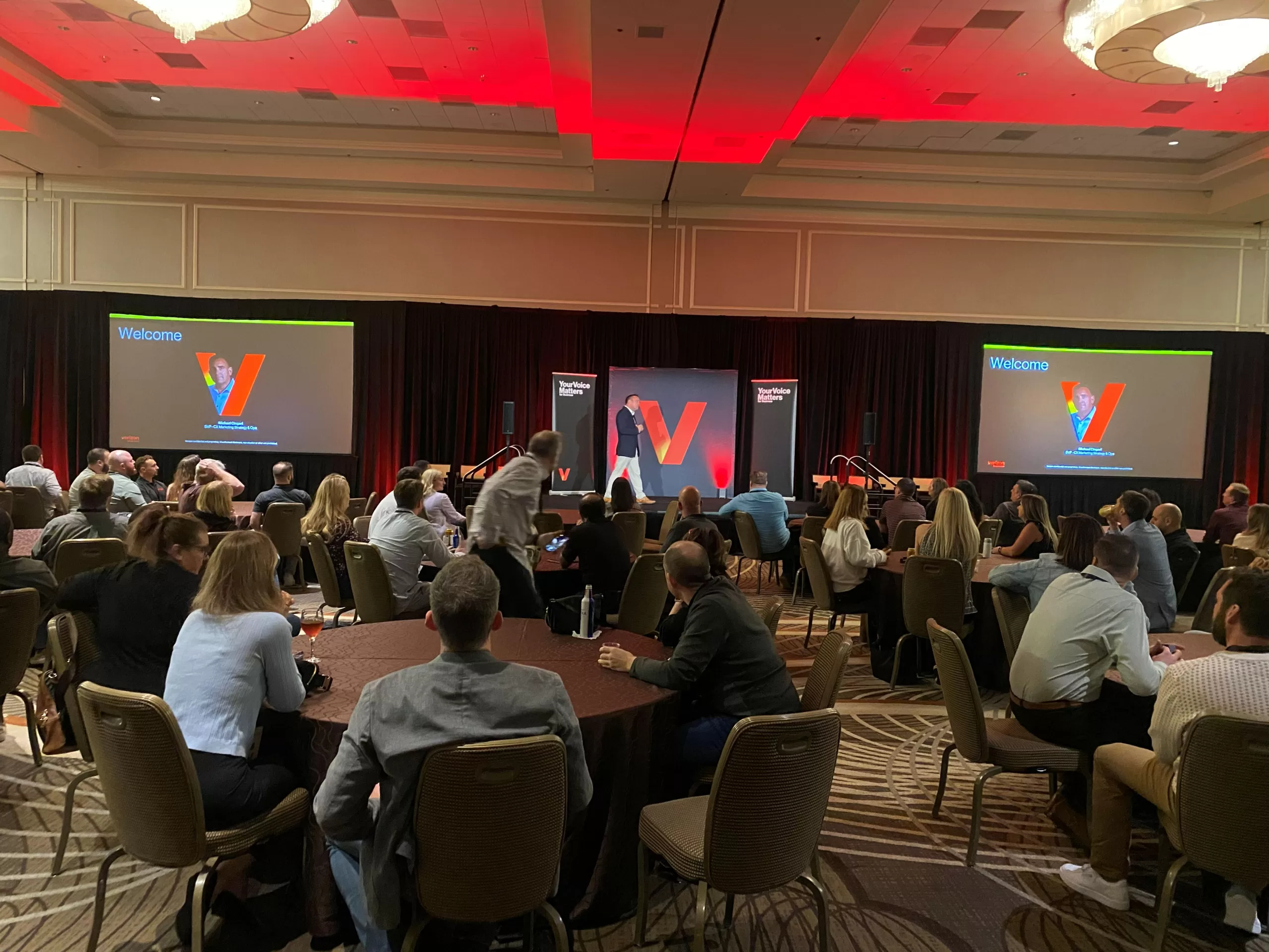 Corporate AV setup for executive main presentation room