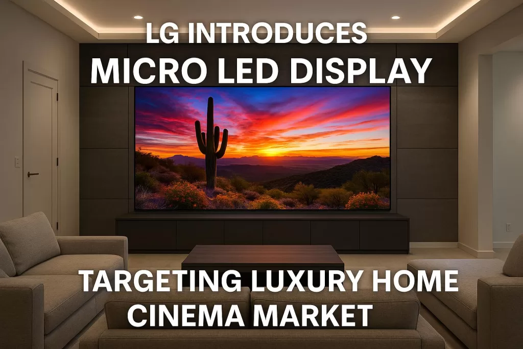 LG introduces micro LED display targeting luxury home cinema market