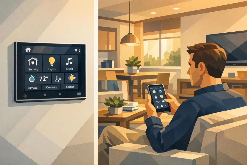 Touchscreen Panels vs. Mobile Apps for Smart Homes