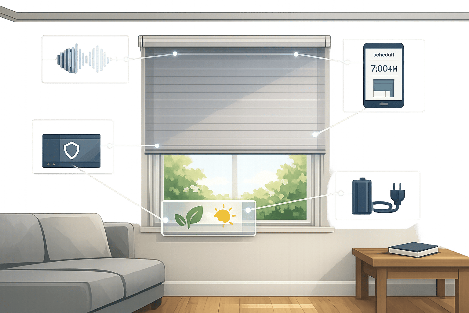 How Motorized Shades Work with Smart Home Systems