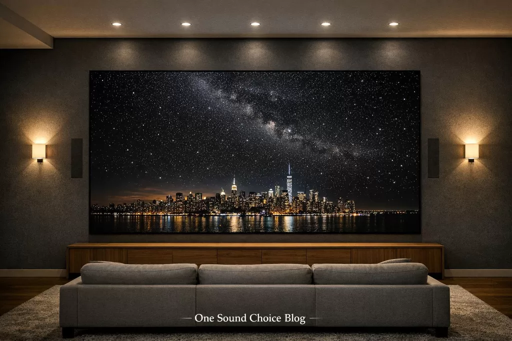 Want bigger then a 98" TV how about microled TV up to 210" on you wall