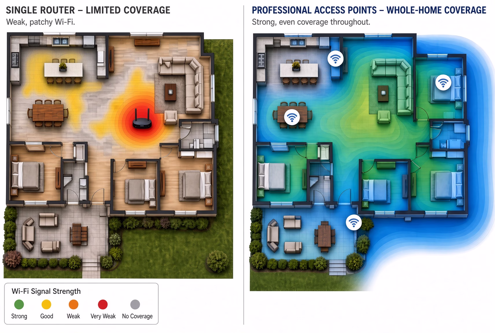One Sound Choice whole-home Wi-Fi equipment